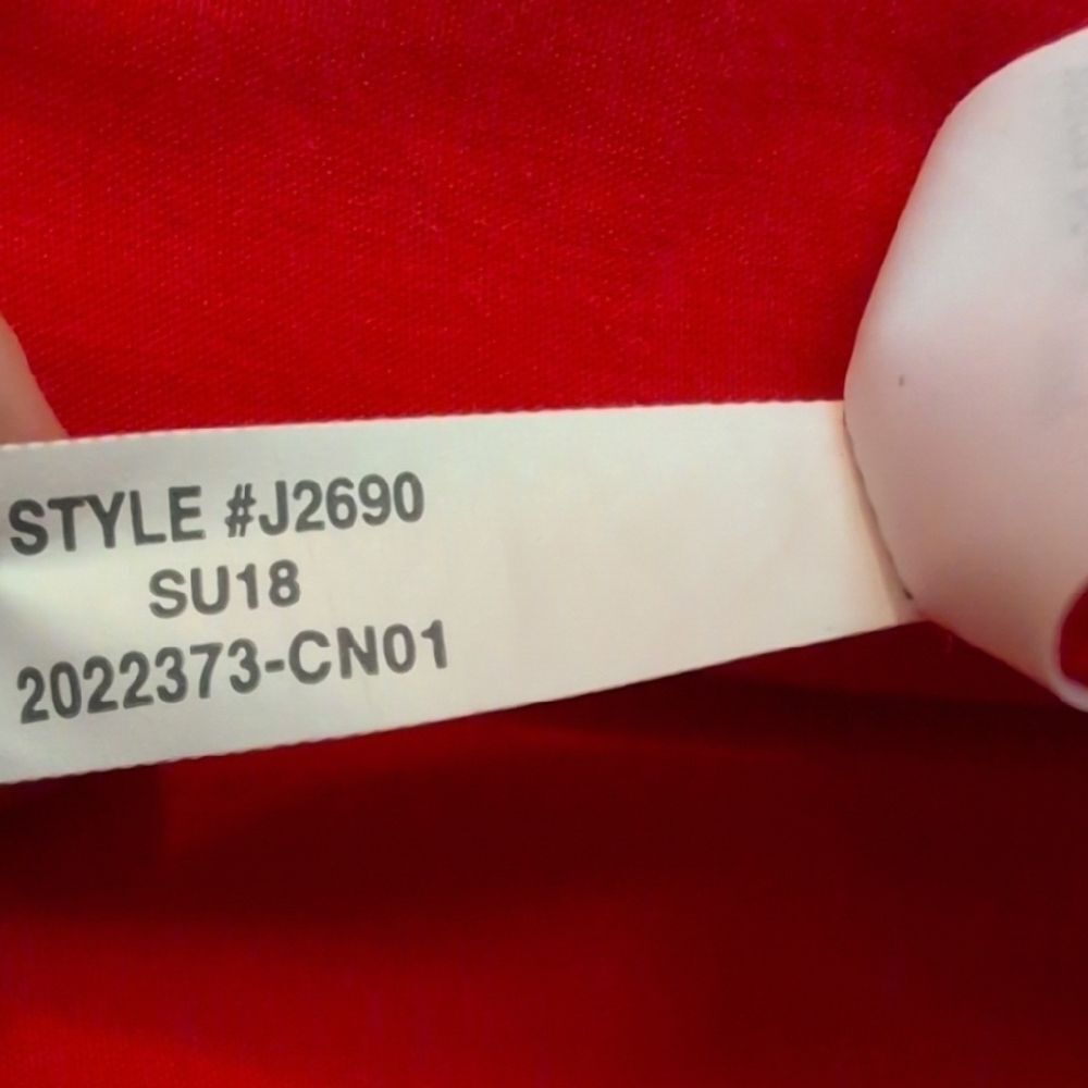 Madewell Ruffle Maxi Faux Wrap Coral Red Pink Orange Asymmetrical Dress - Size 4 - Picture 12 of 13